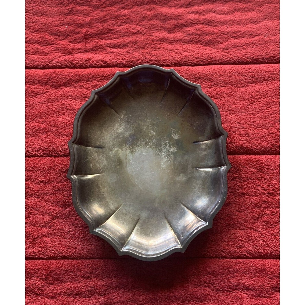Vintage Oval Chippendale International Silver Company #694 Tray/Shallow Bowl